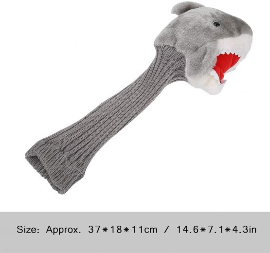 Golf Headcovers, Shark Shape Knit Golf Putter Head Covers Plush Cloth Golf Driver Covers - Image 2