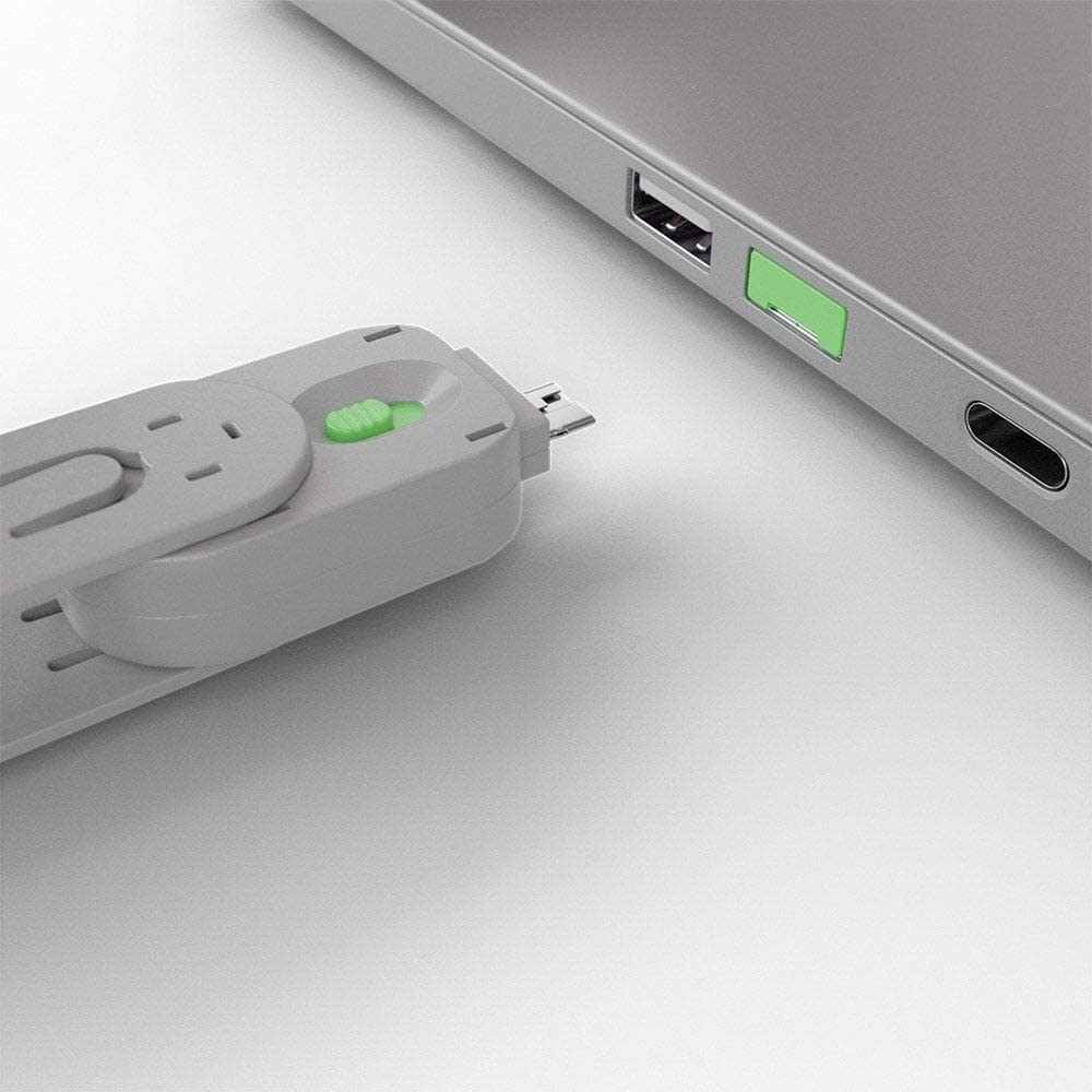 LINDY USB Port Blocker - Pack of 4 Colour Code: Green, 4 Pack + Key - Image 4
