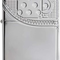 Zippo Unisex's Zipper Design Windproof Lighter, High Polish Chrome, Regular