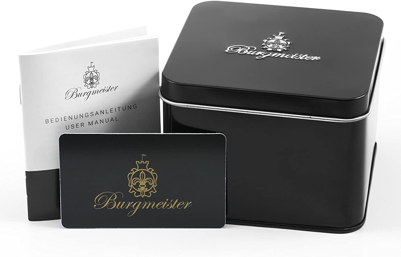Burgmeister Kardamena Women's Quartz Watch with Black Dial Chronograph Display and Silver Stainless Steel Bracelet BM215-121 - Image 4