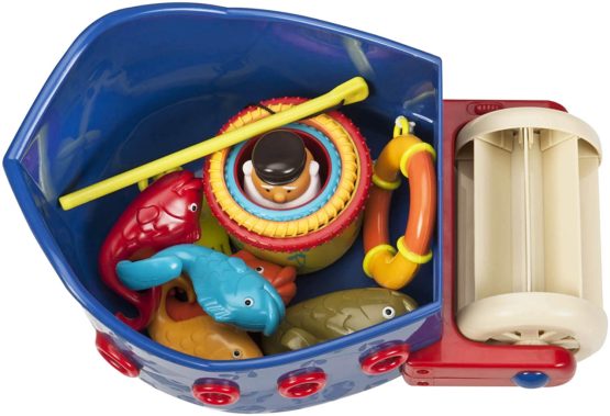 B toys – Fish N Splish Tub Toys Set – BPA Free 13-Pieces Bath Toys for Toddlers and Babies 12m+ (13-Pcs) - Image 3