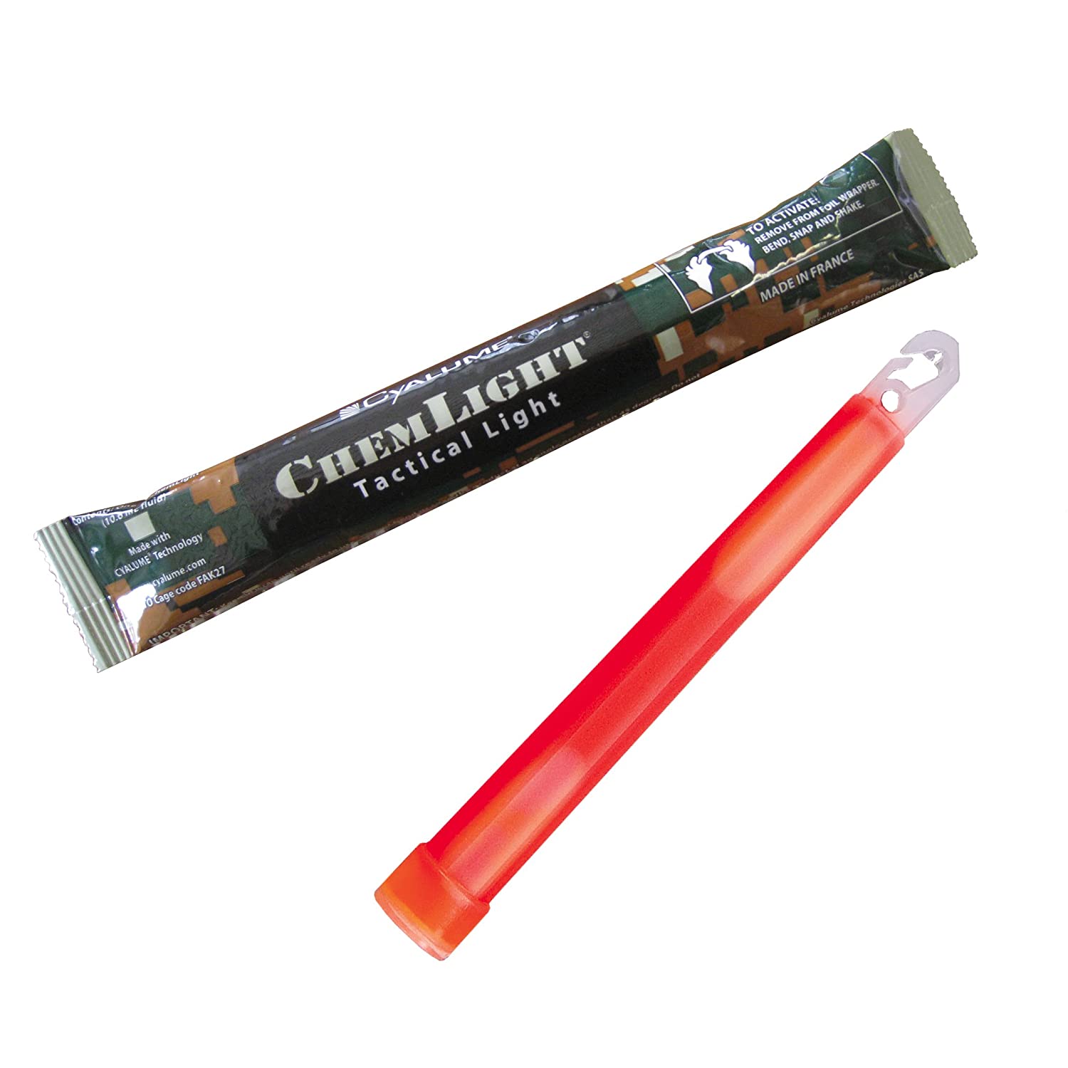 Cyalume ChemLight Military Grade Chemical Light Sticks, Red 6" Long, 12 Hour Duration (Pack of 10), Red X10, 10-er Pack - Image 2