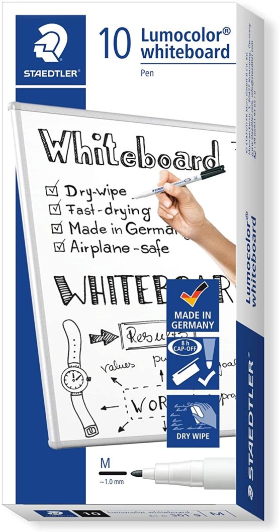 Staedtler Lumocolor Whiteboard Pen - Black (Box of 10)