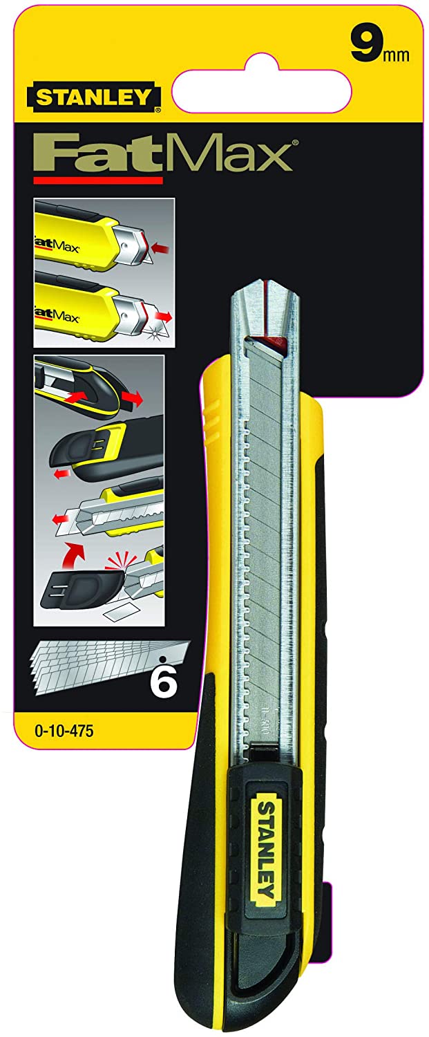 Stanley 010475 FatMax Snap Off Knife 9mm, 0-10-475, Yellow, 9 mm - Image 4