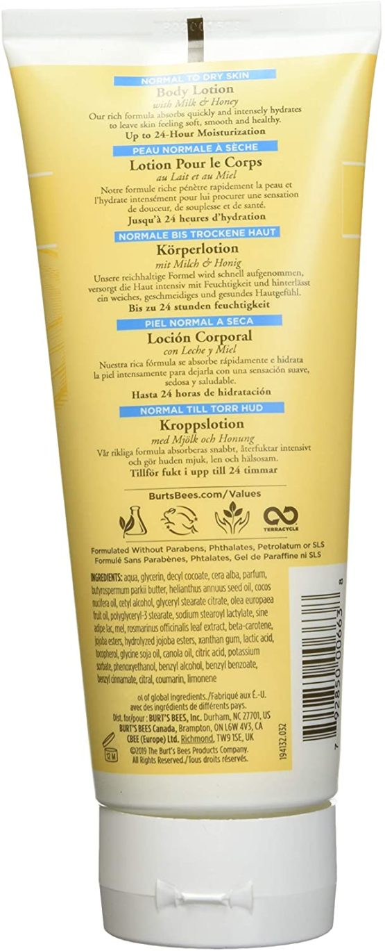 Burt's Bees Burt's Bees Natural Moisturising Milk and Honey Body Lotion, 170 g, 00663-13 - Image 2