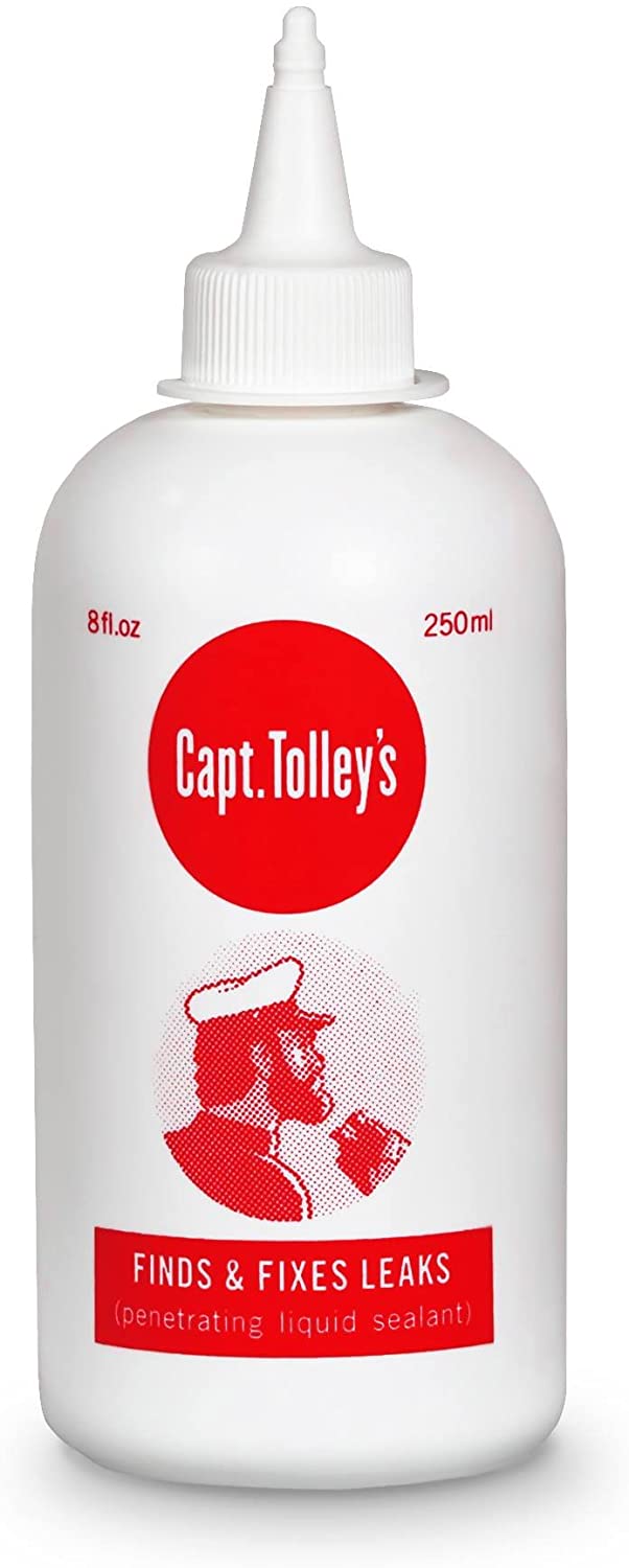 Captain Tolley's Creeping Crack Cure (Leak/Crack Sealer) 250ml, White and Dries Clear