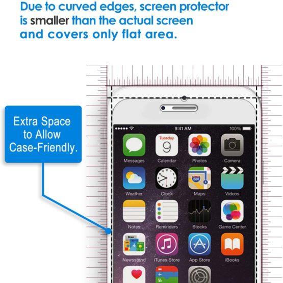JETech 3-Pack Screen Protector for iPhone 8 Plus, iPhone 7 Plus, iPhone 6s Plus and iPhone 6 Plus, Tempered Glass Film - Image 3
