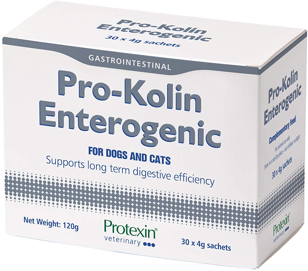 Protexin Veterinary Pro-Kolin Enterogenic Gut Health Sachets for Cats and Dogs Chicken Flavour, 30 Sachets