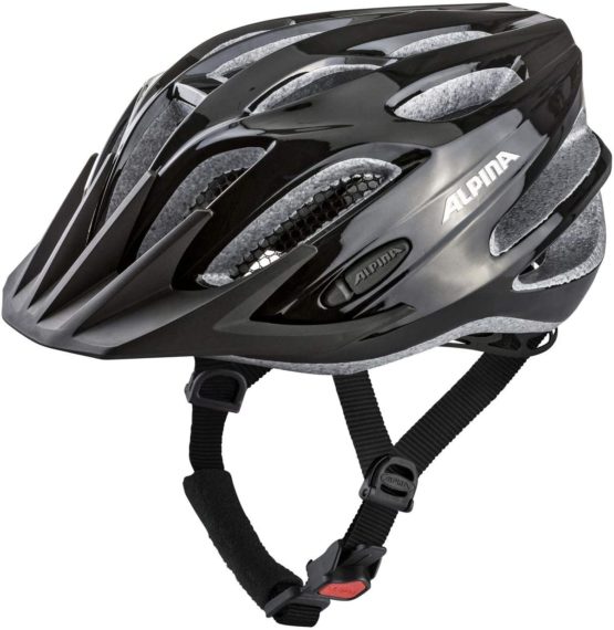Alpina Sports Unisex – Adult's Smu Cycling Helmet, Black, 53-58
