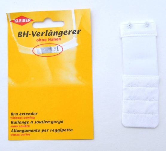 Kleiber Bra Extender up to 5cm-White-35mm-double Hook - Image 2