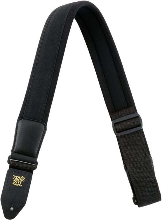 Ernie Ball 4144 Padded Neoprene Comfort Strap, Black, 0.75 in*34.0 in*2.75 in