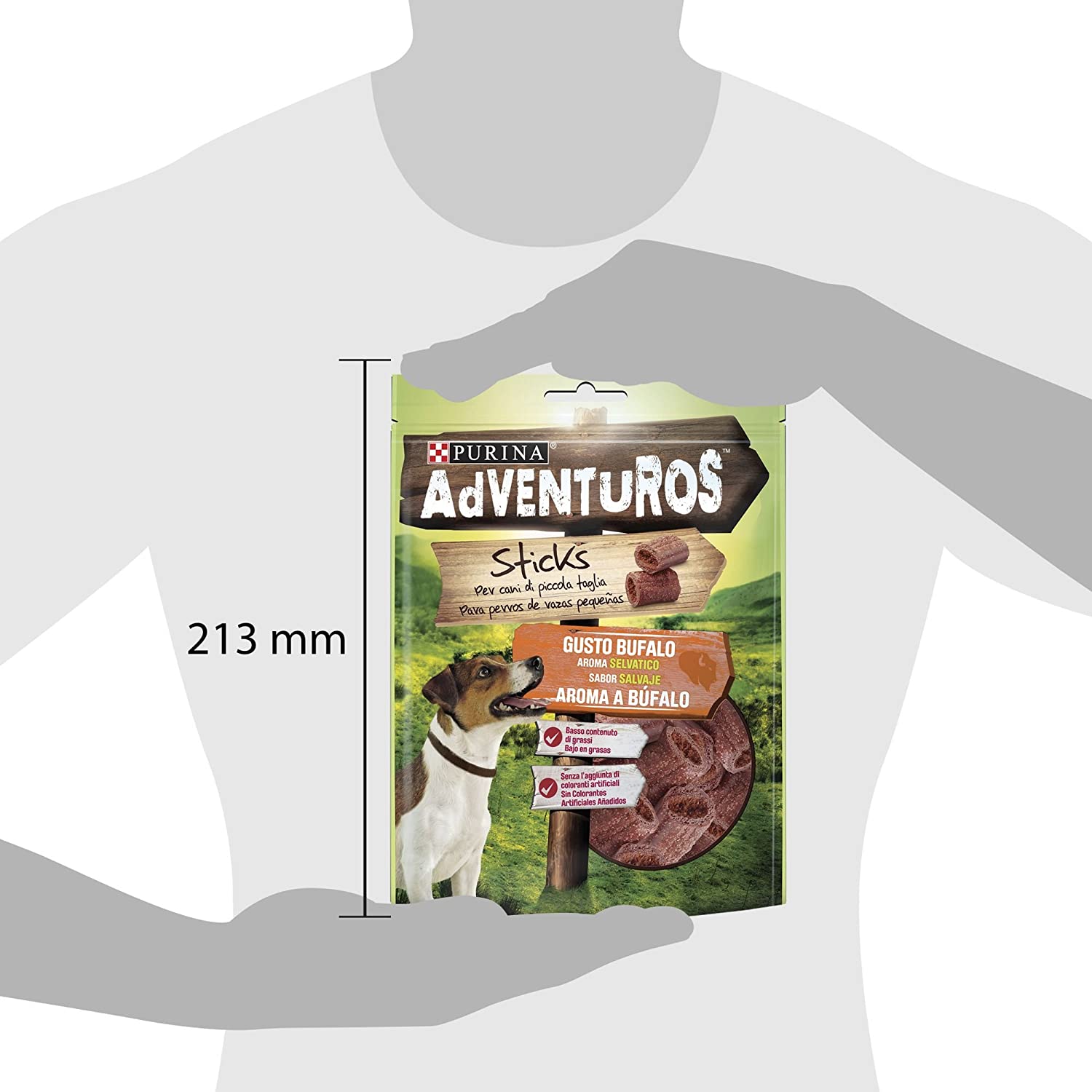 Adventuros Dog Snack Mini Stick to Taste Buffalo - Package of 6 x 90 gr - Total: 540 gr, Fragola (rosa), 15 g (Pack of 6) - Image 4