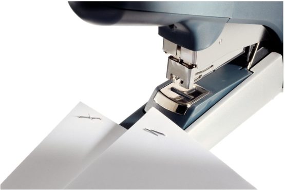 Leitz Heavy Duty Stapler, 60 Sheet Capacity, Ergonomic Metal Body, Includes Staples, Flat Clinch 55520084 - Silver - Image 3