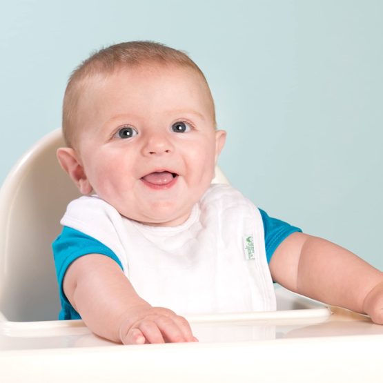 Green Sprouts Muslin Bibs Organic Cotton (0 to 12 Months, White, Pack of 5) - Image 4