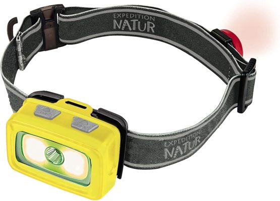 moses. Unisex – Adult Expedition Nature LED Headlamp Head Torch with 7 Light Modes Incl. Red Light and Green Light For Jogging, Camping and Outdoor, Yellow, One Size - Image 3