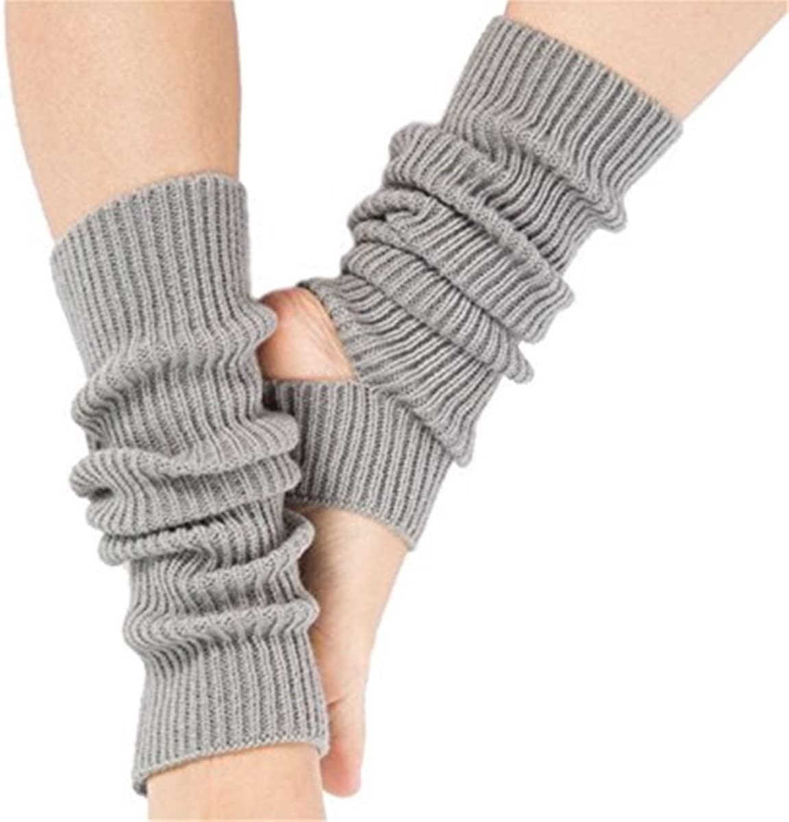 Leg Warmers for Women Knitted Long Woman Yoga Socks Sport Leg Warmers Gym Fitness Dancing Female Girls Daily Wear Exercising Keep Warm Latin Dance