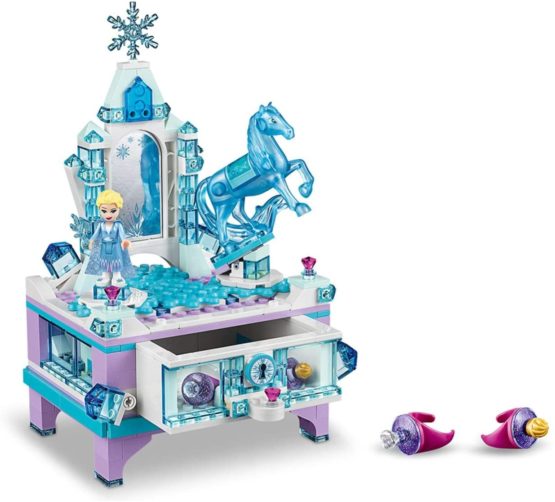 LEGO 41168 Disney Frozen 2 Elsa's Jewellery Box Creation with Princess Elsa Mini Doll and Nokk Figure, Lockable Drawer, Mirror and Spinner Turntable, Collectable Toy for Kids - Image 2