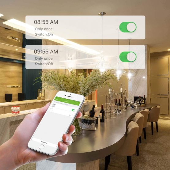 HBN WiFi Smart Wall Timer Switch, Compatible with Alexa and Google Assistant, No Hub Required, APP Remote Control, Control Your Devices from Anywhere 13 amp 3120 watts (1 Pack) - Image 4