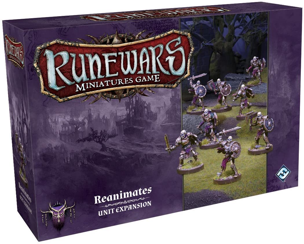 Fantasy Flight Games FFGRWM12 Rune Wars Reanimates Expansion Pack Miniatures Game, Purple