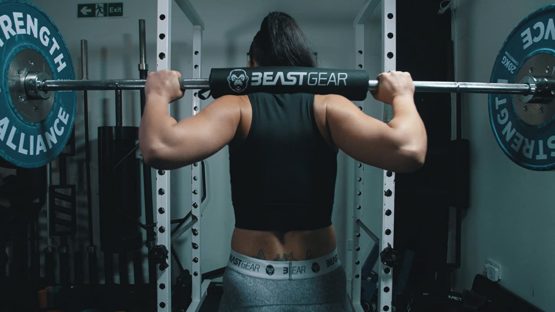Beast Gear Barbell Pad - Heavy Duty, Weightlifting, Squat, and Hip Thrust Pads with Secure Hook & Loop Fastener - Cushioned Foam Protection for Weighted Bar - Image 3