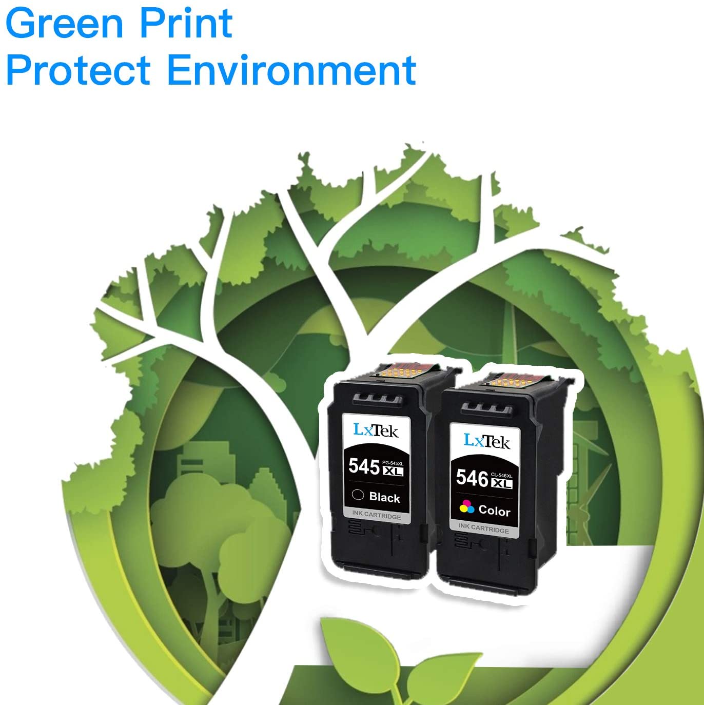 LxTek PG-545XL CL-546XL Ink Cartridges Replacement for Canon 545XL 546XL for PIXMA TR4551 PIXMA MG2550 PIXMA MG2550S PIXMA TS3150 TS3350 TS3351 TS3450 TS3452 TR4650 (Black Colour - Image 4