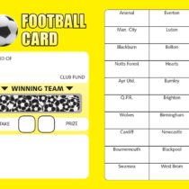 Bingosupermarket Football Fundraising Scratch Cards (20 Team)