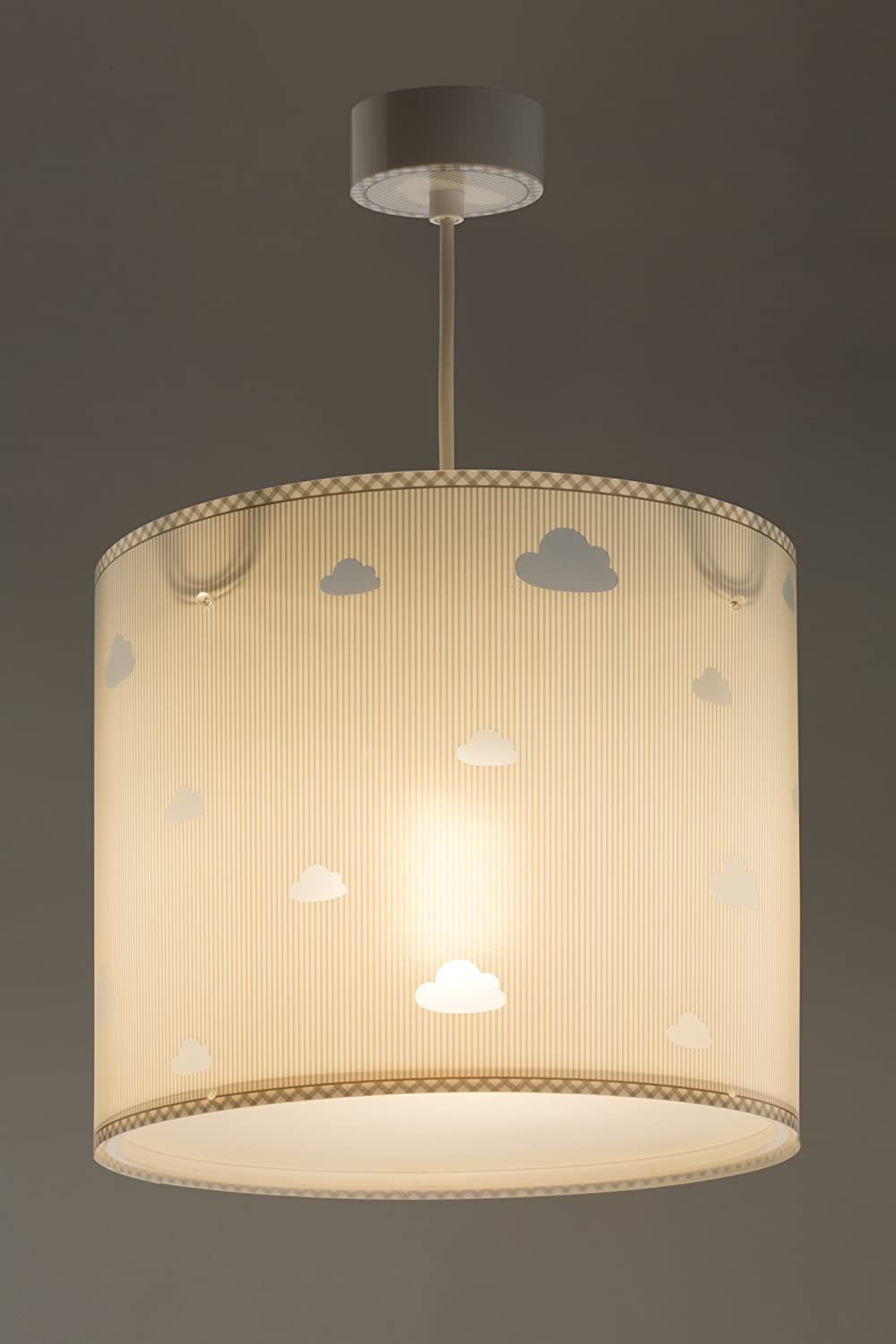 Dalber Sweet Dreams Clouds Grey E27 62012E Children's Pendant Lamp - Image 3