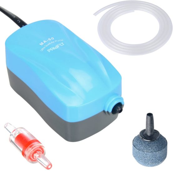 Uniclife Quiet Aquarium Air Pump MA60 for 30 L with Accessories Air