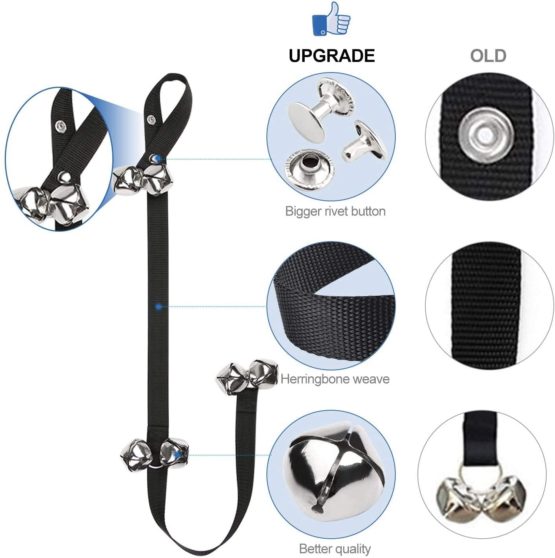 Zellar Dog Puppy Doorbells, Length Adjustable Loud Dog Puppy Potty Toilet House Training Bells - Image 3