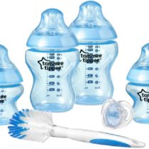 Tommee Tippee Closer to Nature® Newborn Baby Bottle Starter Set, Breast-like Teats with Anti-Colic Valve, Blue