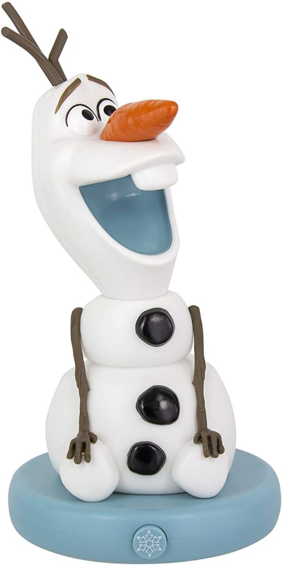 Paladone Frozen Olaf Light | Perfect Night Light for Kids | Desks, Shelves, Table Top Soothing Moodlight | Childrens Classic Disney Lamp [Energy Class A] White