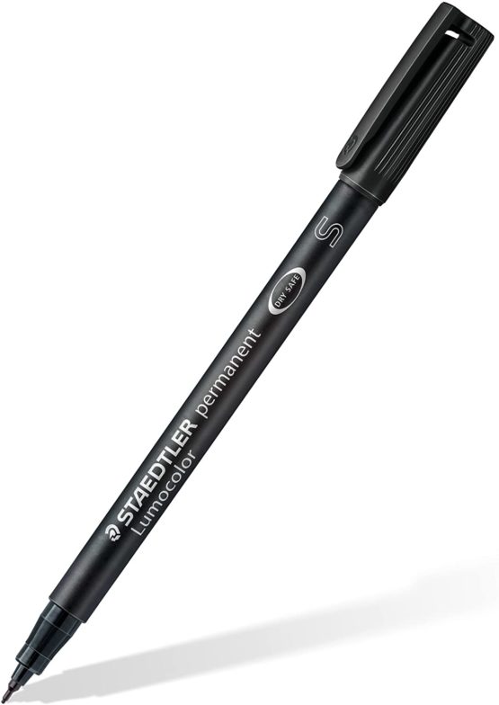 Staedtler Lumocolor Universal 313–9BK2DA S-Spitze, Approx. 0.4 MM, Permanent, Pack of 2 - Image 2