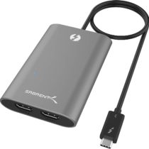 Sabrent Thunderbolt 3 to Dual HDMI 2.0 Adapter [Supports Up to Two 4K 60Hz Monitors on Mac and Some Windows Systems] (TH-W3H2)