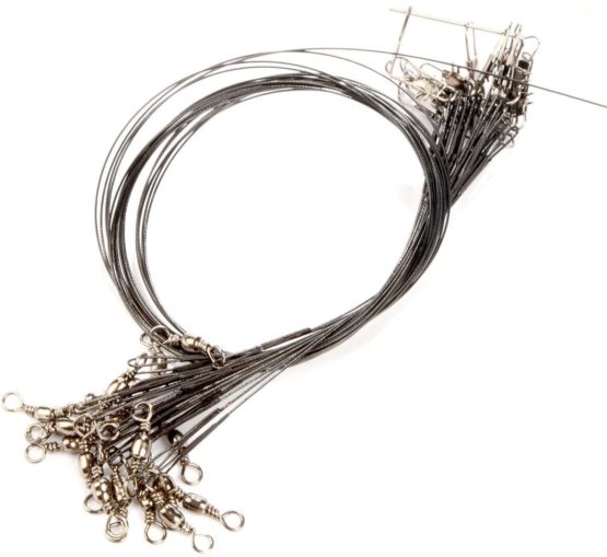 Fishing Wire Trace Leaders,Saim Stainless Steel Fishing Wire Trace Leaderstraces For Pike Zander Perch 16/26/31CM,72 Pcs