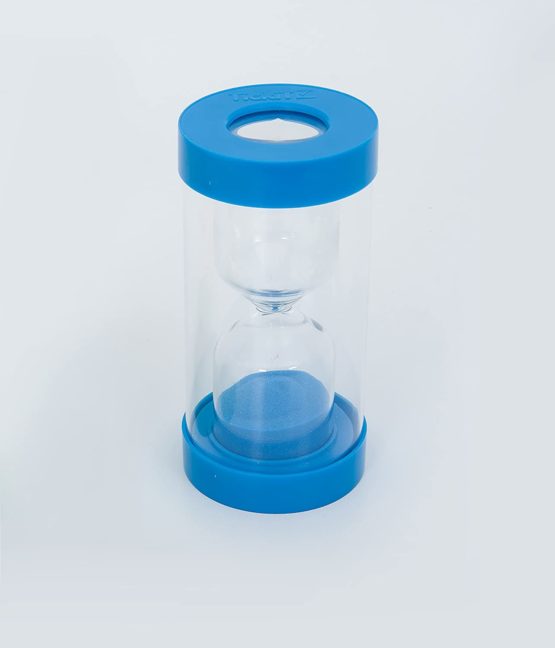 TickiT 92234 ClearView Magnifying Sensory Sand Timer, 5 Min, 72 mm Dia, Blue - Image 2