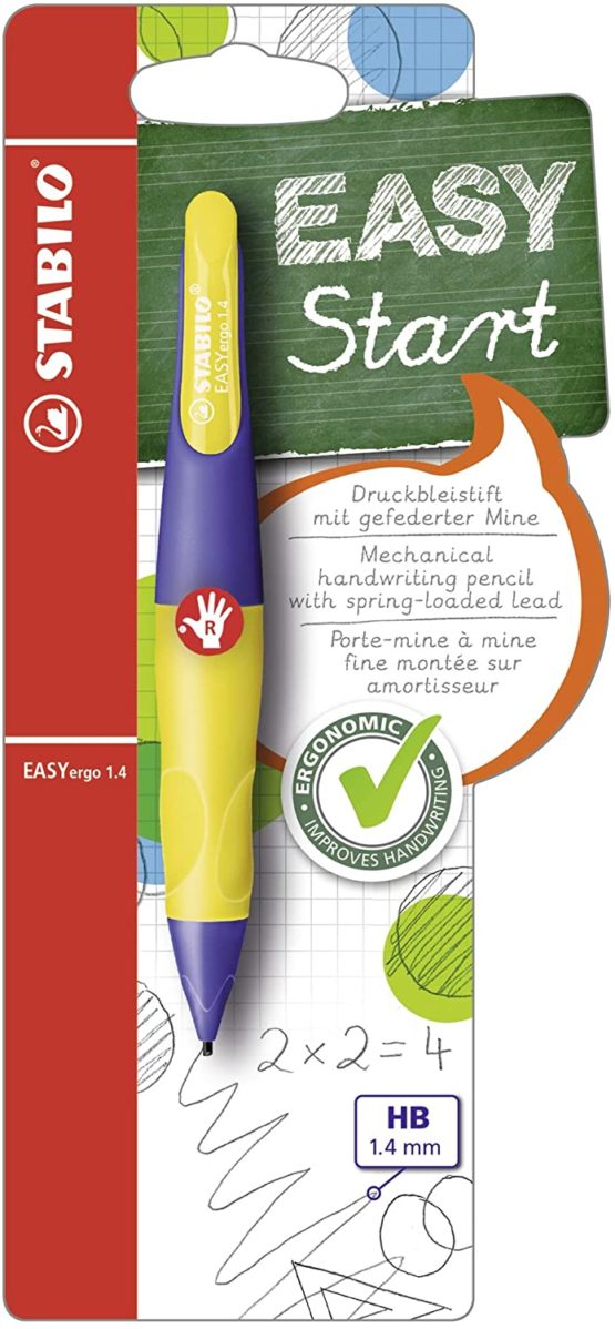 Handwriting Pencil - STABILO EASYergo EASYergo 1.4 Right Handed Violet/Neon Yellow
