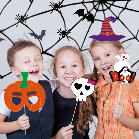 KUUQA Halloween Photo Booth Props Kit Halloween Party Decorations, Pack of 38 - Image 4
