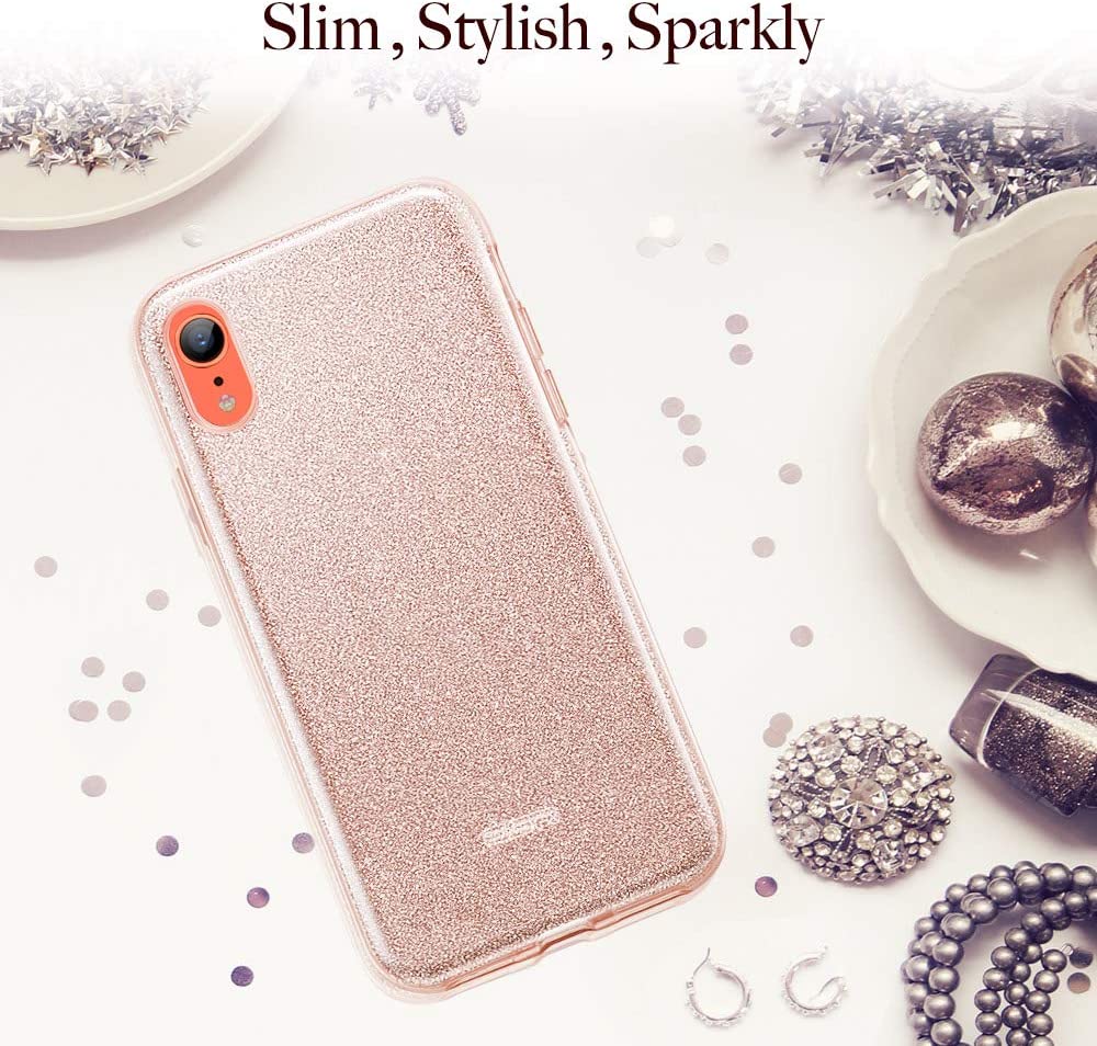 ESR Glitter Case for iPhone XR, Case Sparkle Bling Designer Cover[Three