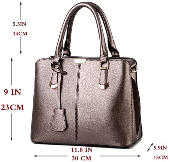 FiveloveTwo Womens Satchel Handbag Tote Purse Top Handle Shoulder Bags and Purse - Image 2