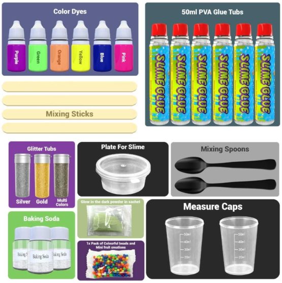 Desire Deluxe Slime Making Kit DIY Factory Complete Games Set Toys Science for Kids Age 4 5 6 7 8 9 Year Old Slime Lab Activator Ingredient Educational Learning Activity Toy for Boys and Girls Present - Image 3