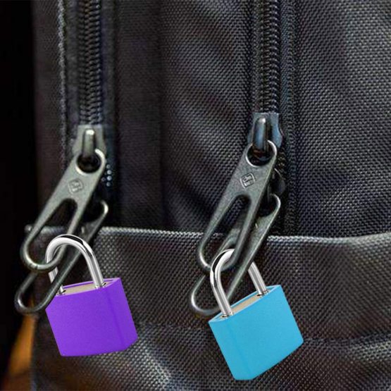 7 Pieces Small Padlock, Multicolor Coated Brass Suitcase Lock with Key for Luggage Lock, Backpack Lock, Gym Locker Lock, Filing Cabinets Toolbox - Image 3