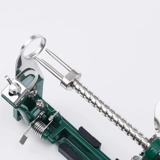 Westmark Apple Peeler/Cutter/Decorer With Screw Clamp For Table Mounting, 31 X 5.3 X 21 cm, Stainless Steel/Aluminium, Apfeltraum, Green/Silver, 11432260 - Image 3