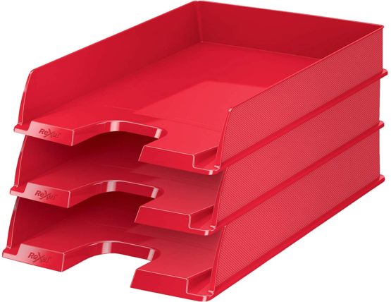 Rexel Choices, 2115599, Letter Tray, A4, Red - Image 2