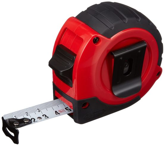 BMI 472841021"TWO COMP" Pocket Measuring Tape, White/Black/Red, 8 m x 25 mm - Image 2