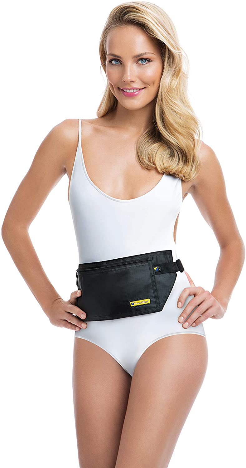 Travel Blue Lightweight RFID Blocking Money Belt, Passport Holder Travel Wallet & Bum Bag - Image 3