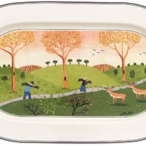 Villeroy & Boch Design Naif Serving Plate, 34 cm, Premium Porcelain, White/Colourful