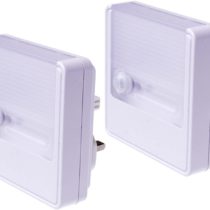 ANSMANN Motion Detector & Twilight Sensor Night Light Plug, Pack 2