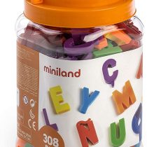 Miniland Miniland97912 Magnetic Capital Letters in Jar (308-Piece) 97912, Multi-Color