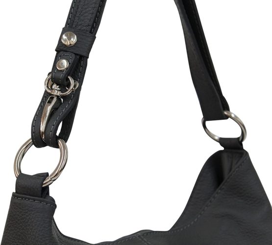 AMBRA Moda Women's Leather Handbag/Shoulder Bag/Cross-Body Hobo Bag, GL005 - Image 4