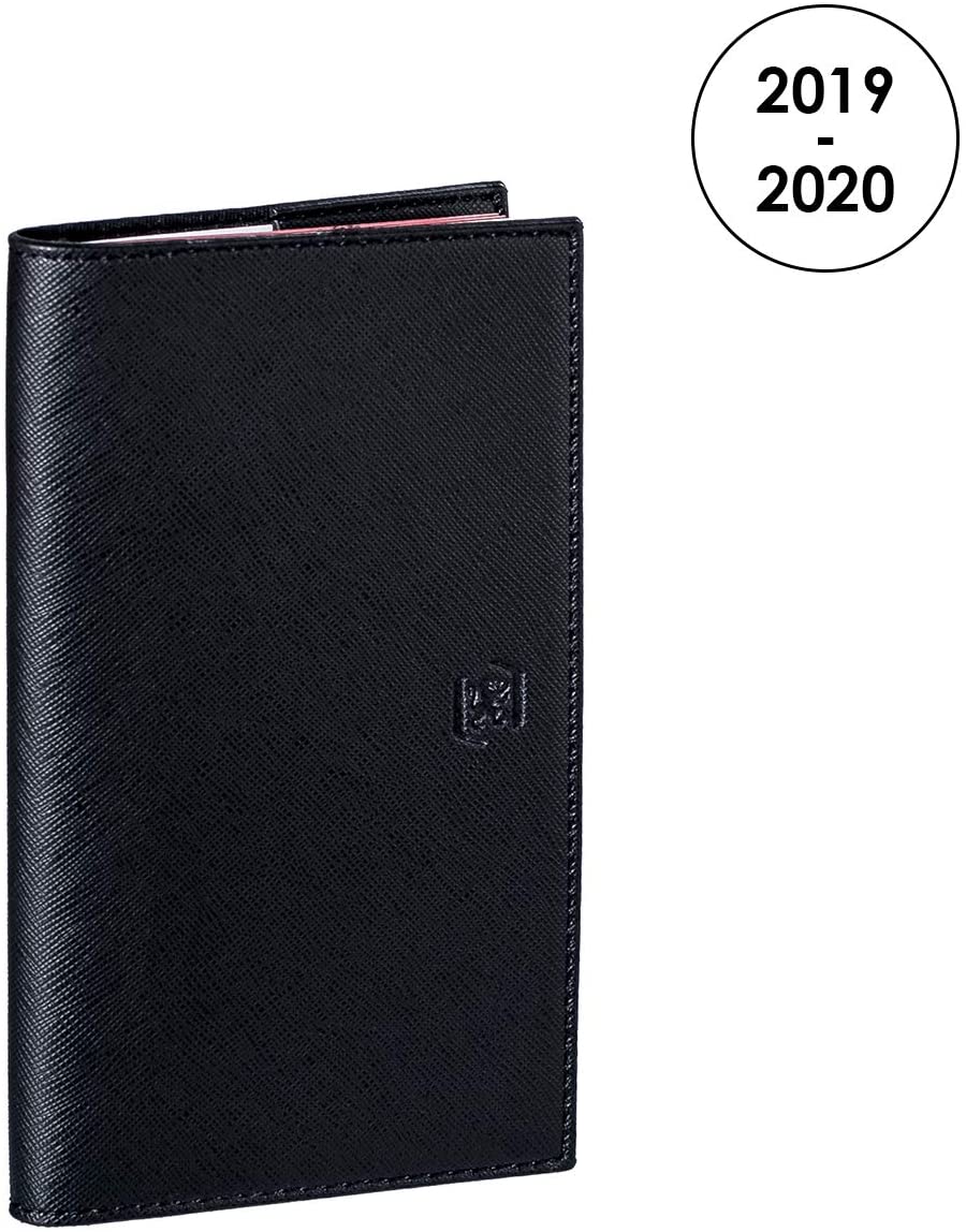 Oxford Allure 2019-2020 August to August Diary 1 Week on 2 Pages Format 9 x 17 Black, 9X17